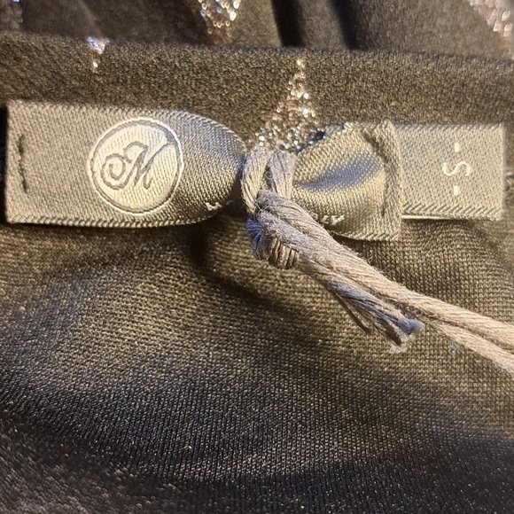 M made in ITALY from SUNDANCE catalog NWT Dress Sz S LACE & BOW CUFFS SHEER ARMS - Picture 11 of 12